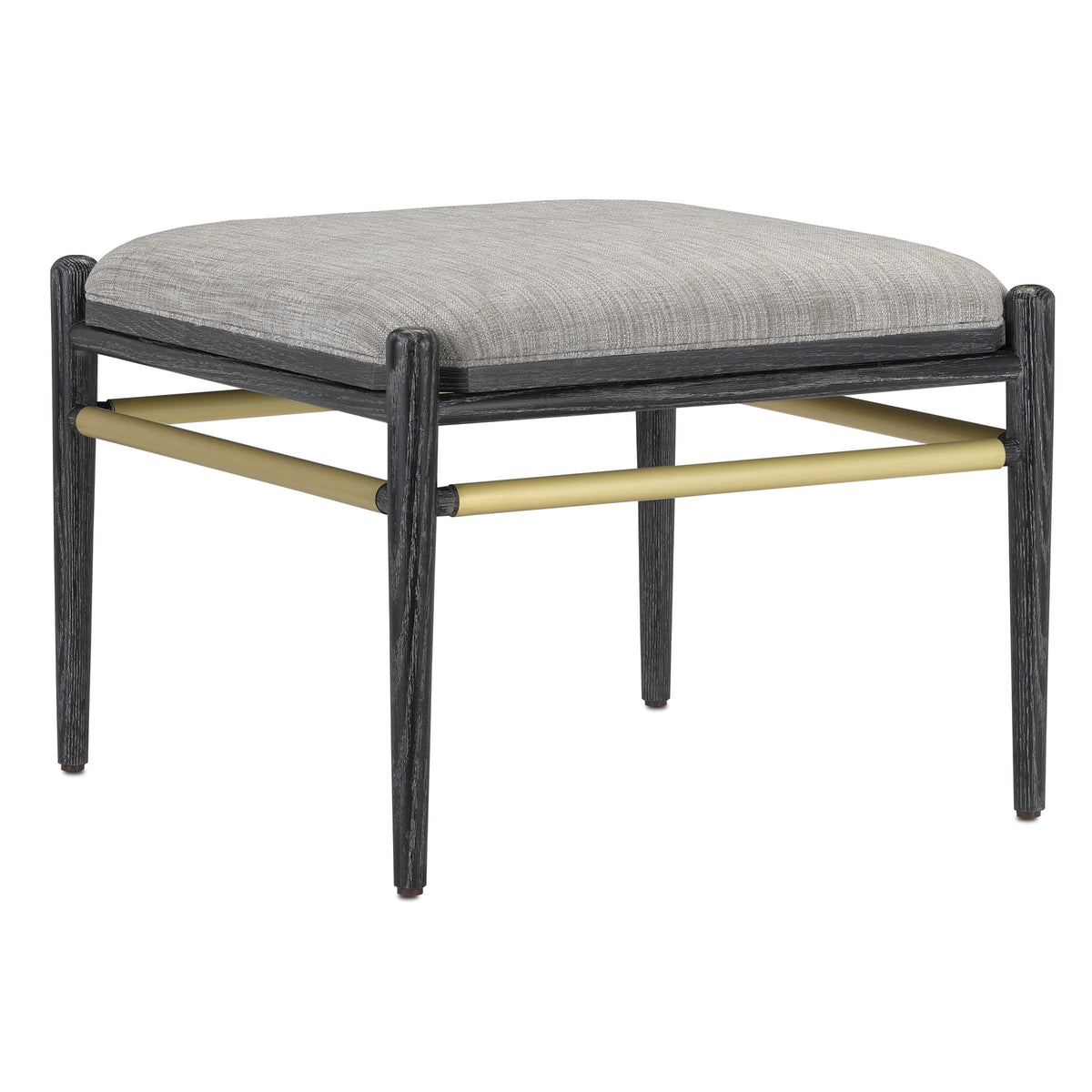 Visby Smoke Black Ottoman