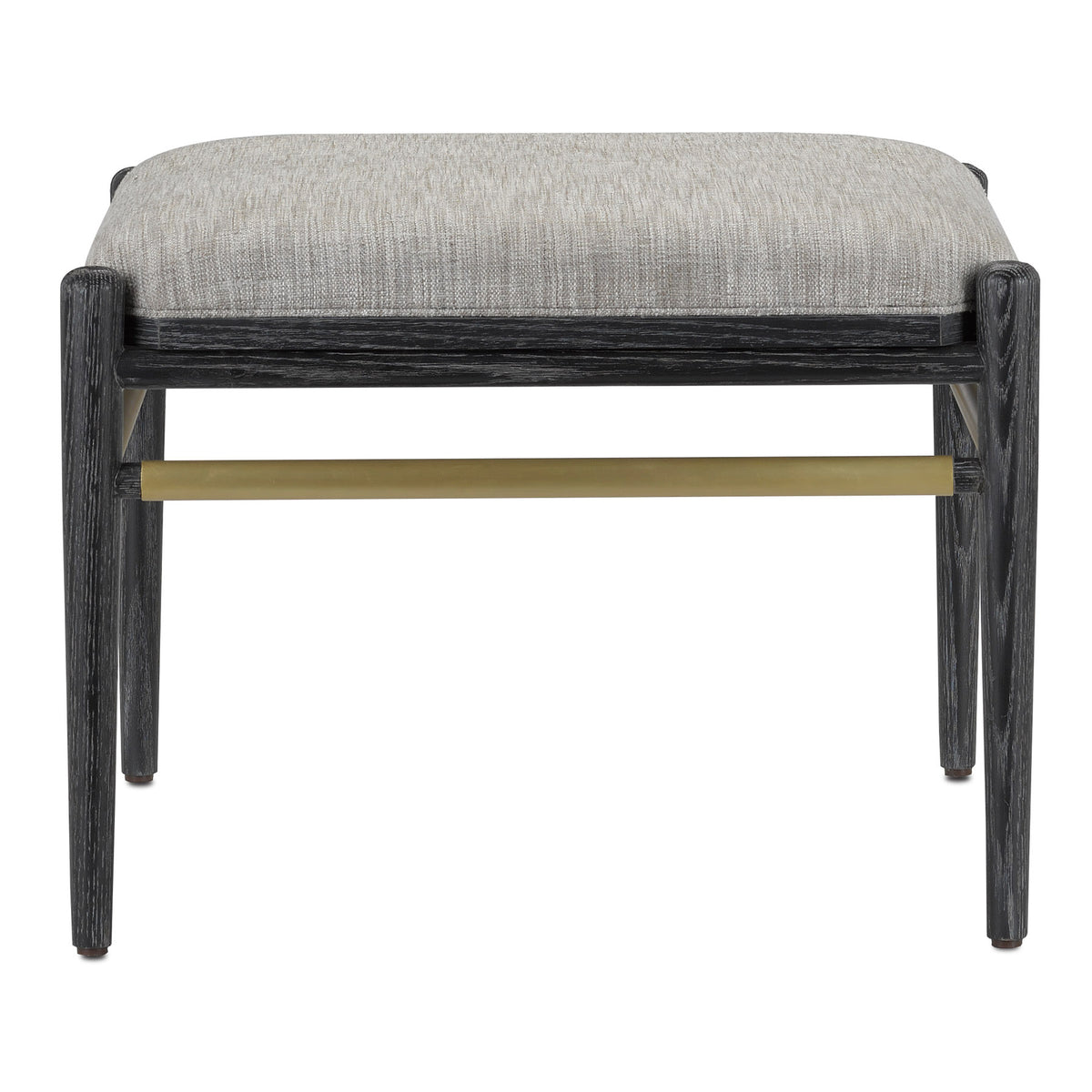 Visby Smoke Black Ottoman