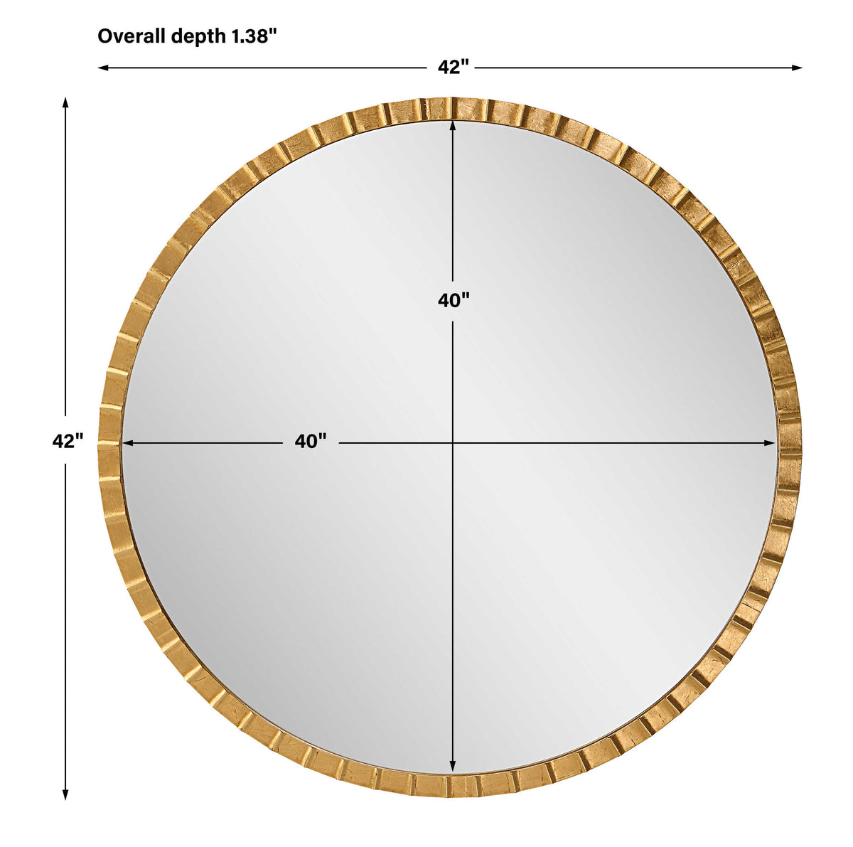Dandridge Round Industrial Mirror