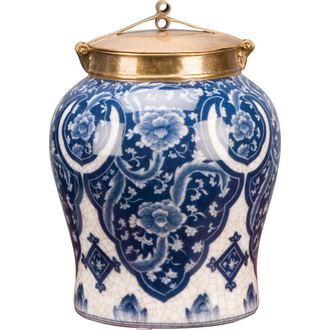 Warrior Jar with Bronze Lid