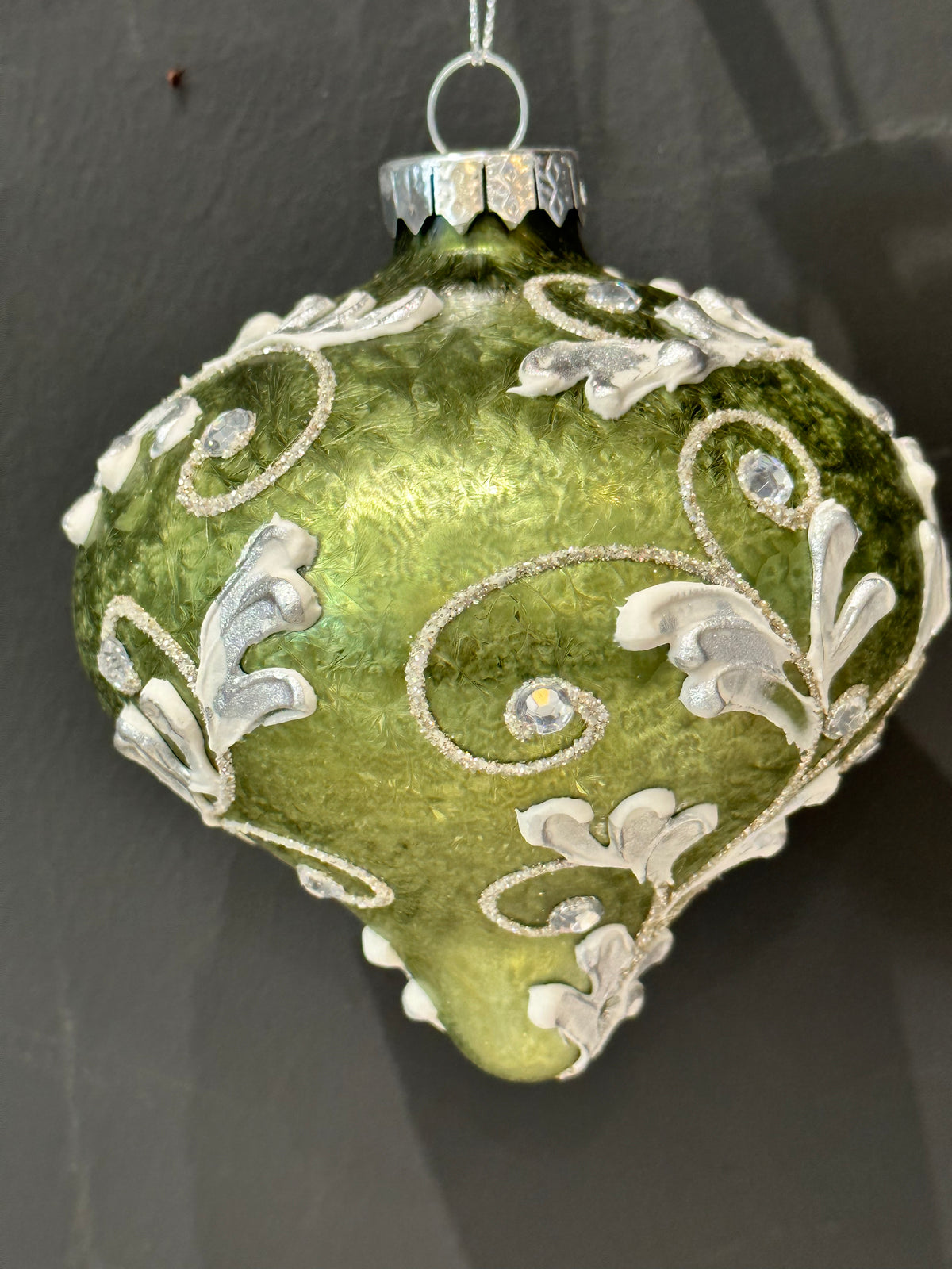 Assorted Glass Leaf Ornament