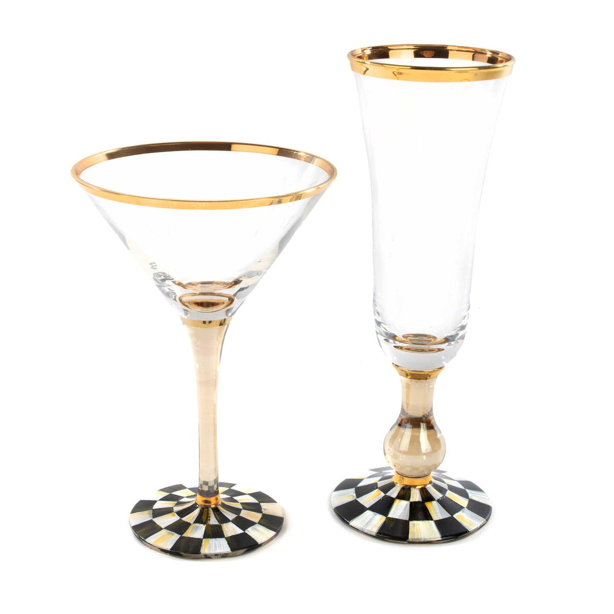 Courtly Check Martini Glass