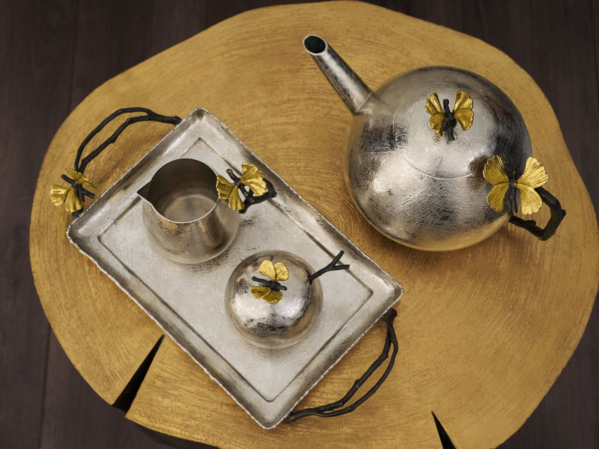 Butterfly Ginkgo Pot w/ Spoon