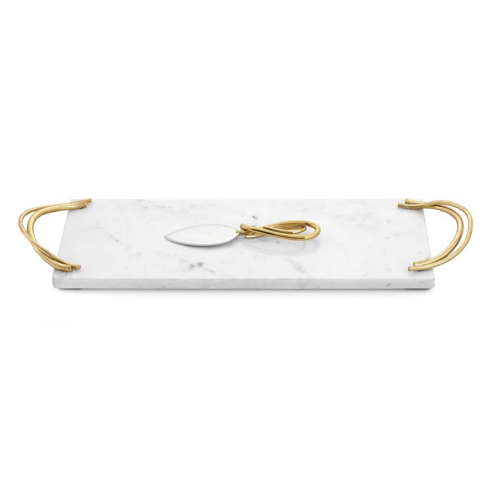 Calla Lily Small Cheese Board w/ Spreader