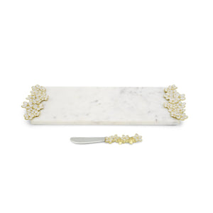 Cherry Blossom Small Cheese Board w/ Knife