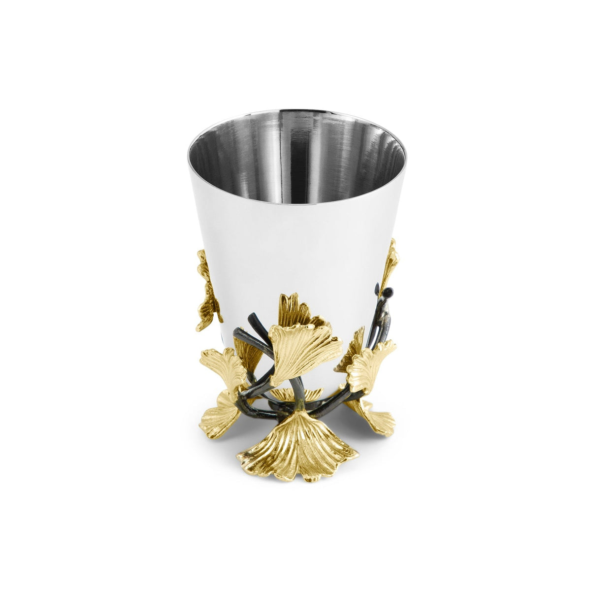 Golden Ginkgo Bud Vase