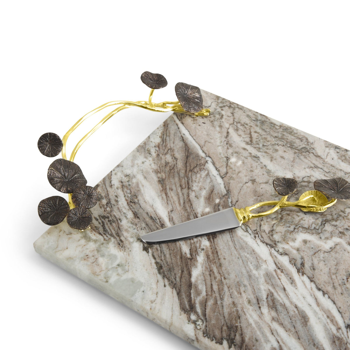 Monet’s Garden - Golden Sunset Large Cheese Board w/ Knife