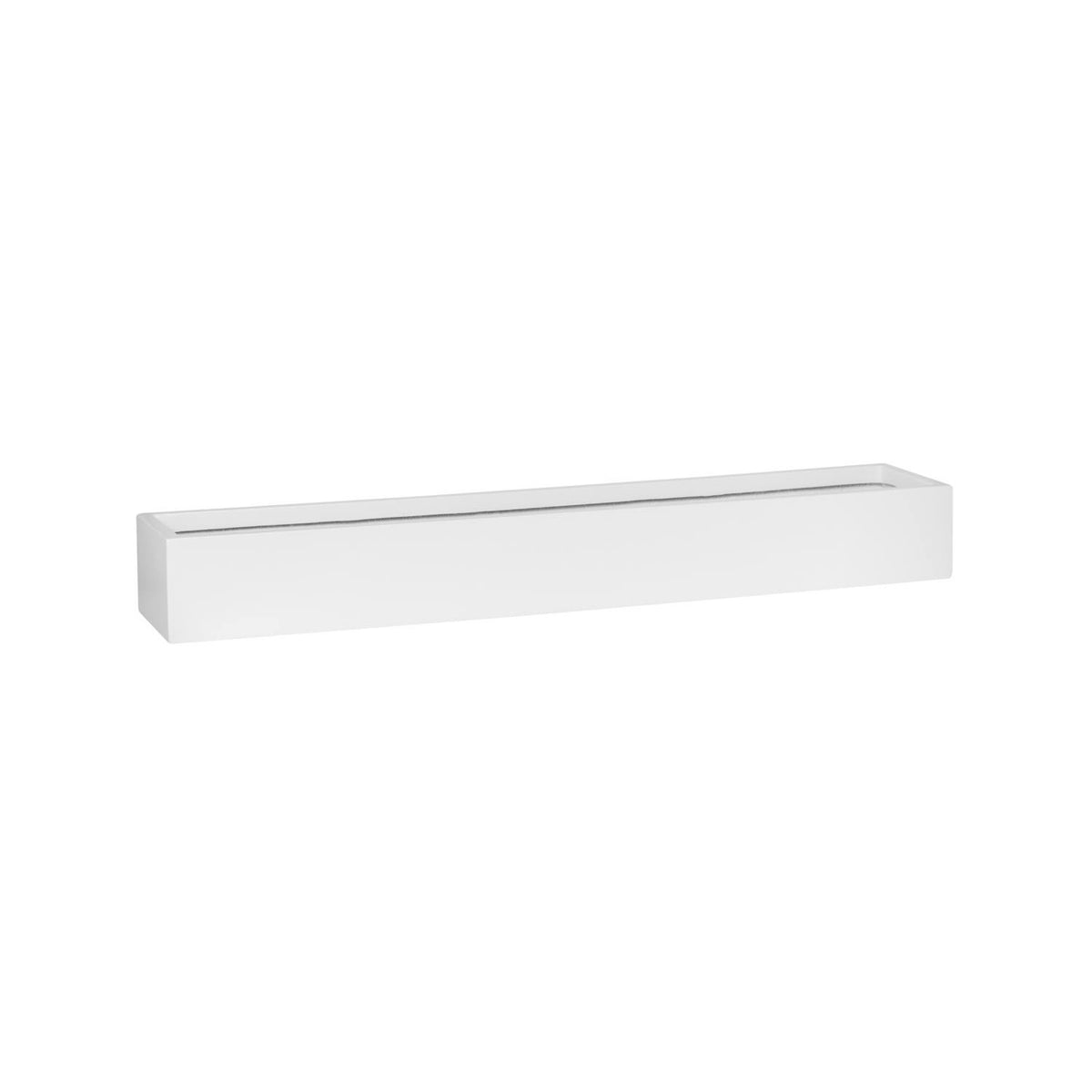 Balcony Slim Low Planter XL - Matte White