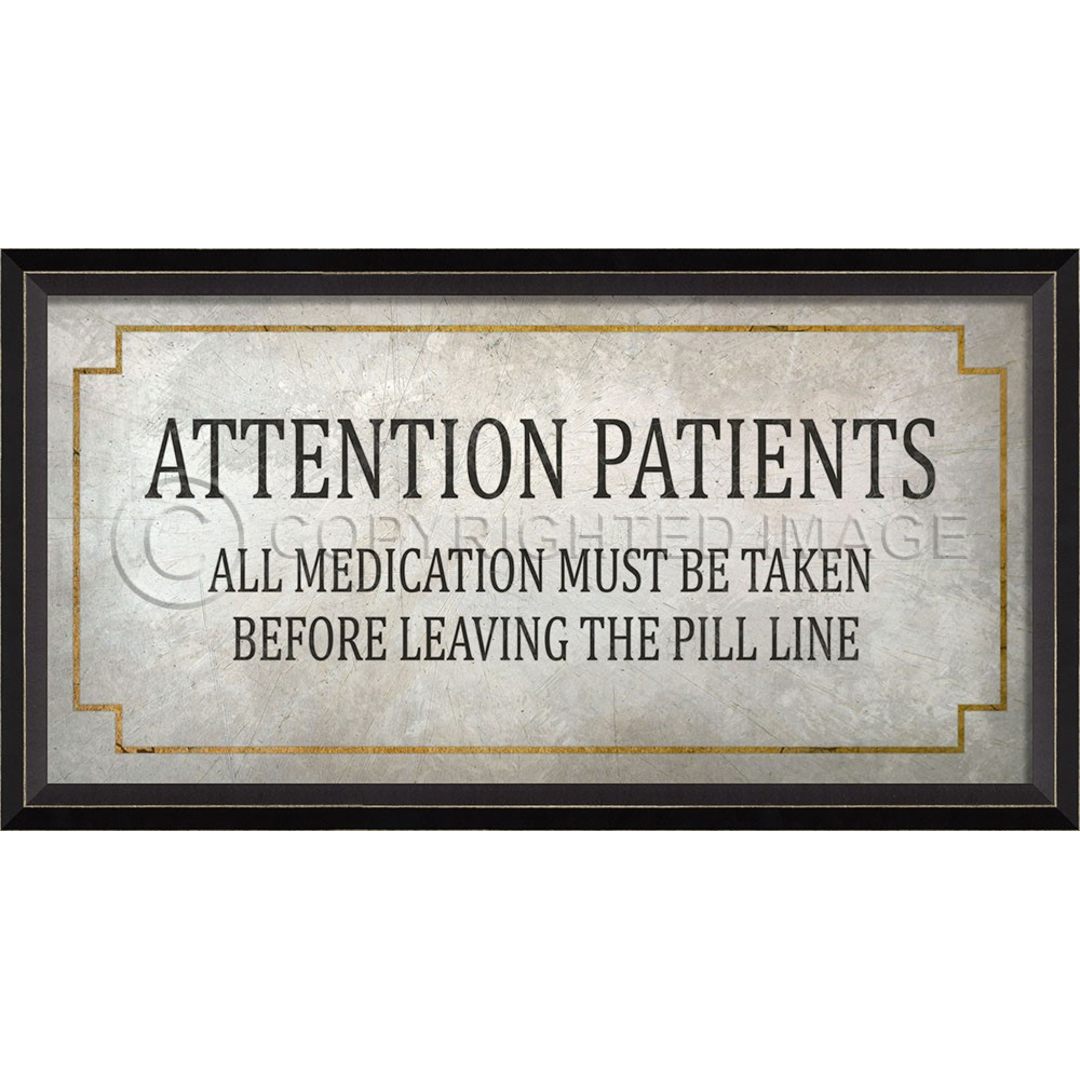 Pill Line Framed