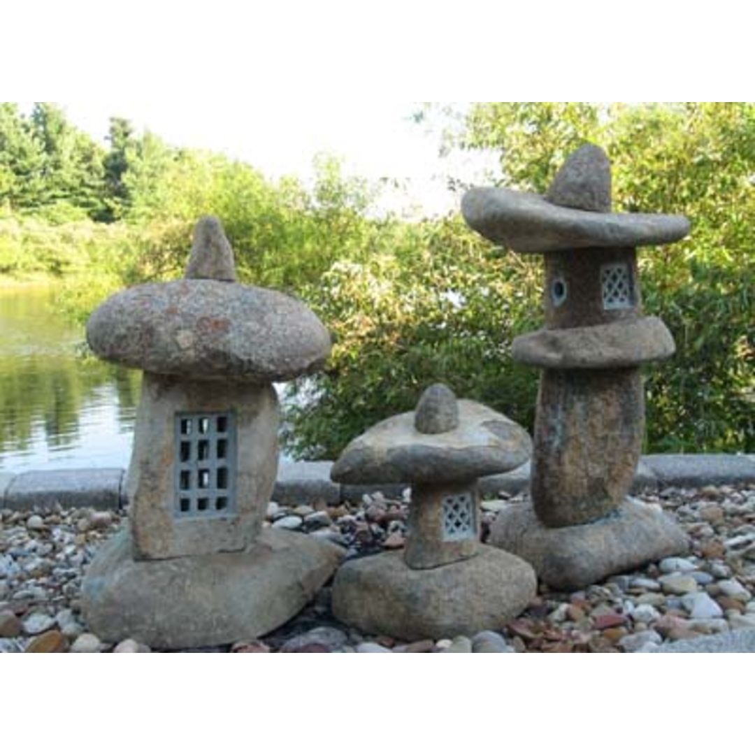 Granite Boulder Lantern