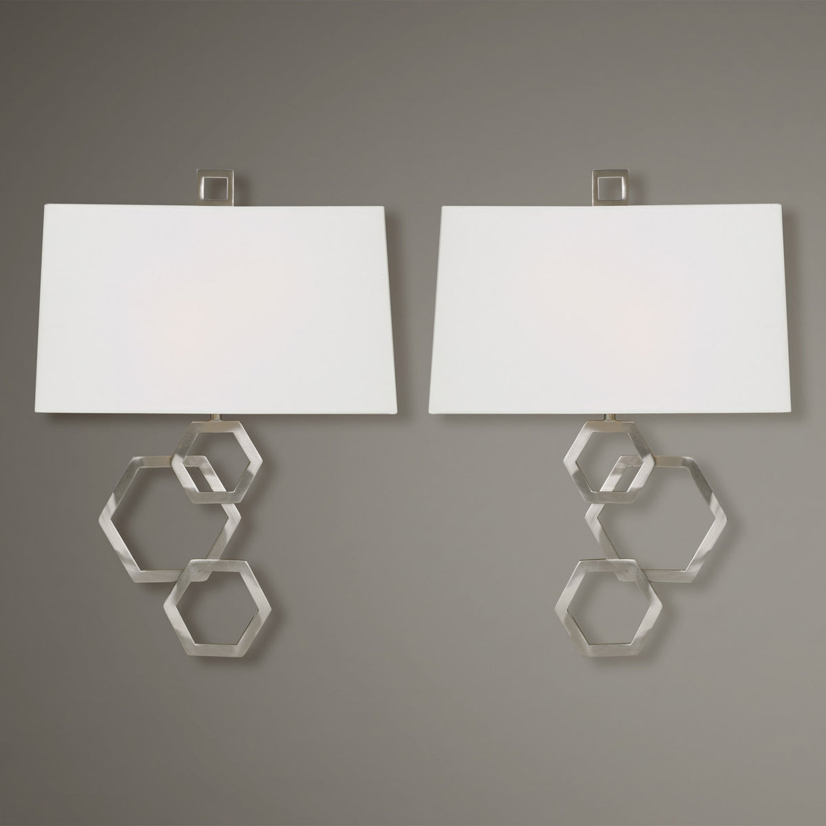 Deseret Nickel 2 Light Sconce S/2