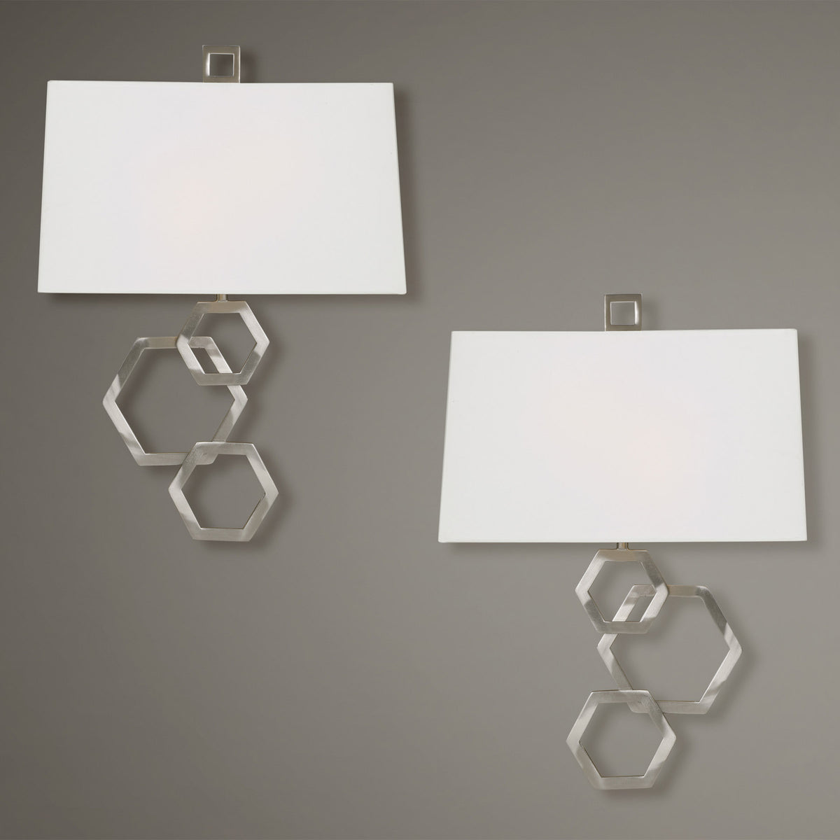 Deseret Nickel 2 Light Sconce S/2
