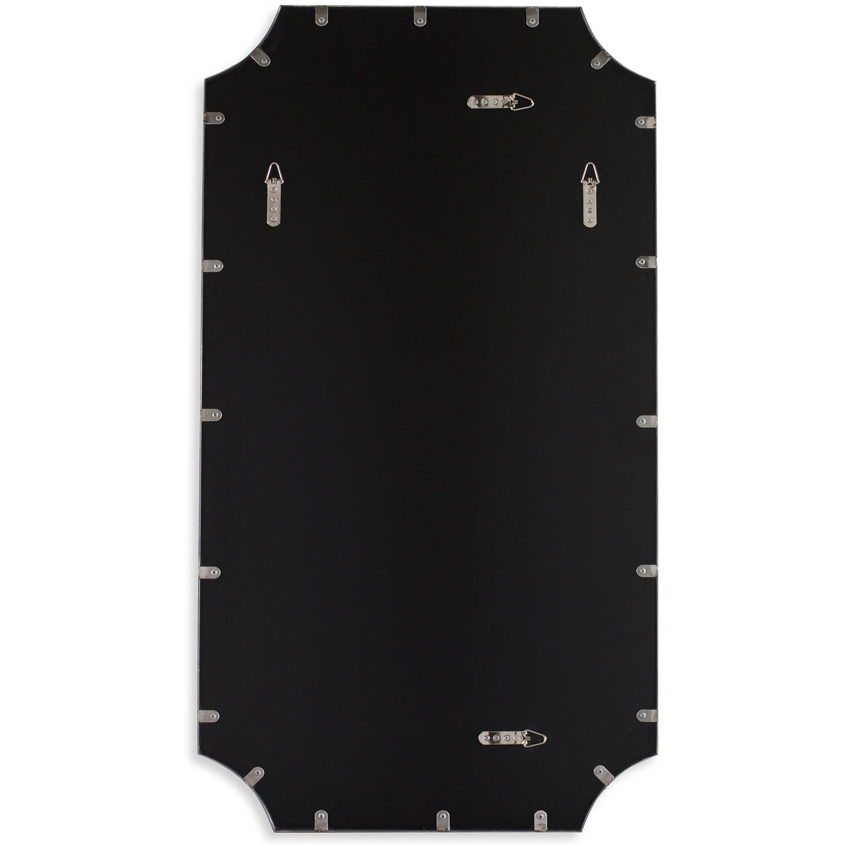 Lennox Black Scalloped Corner Mirror