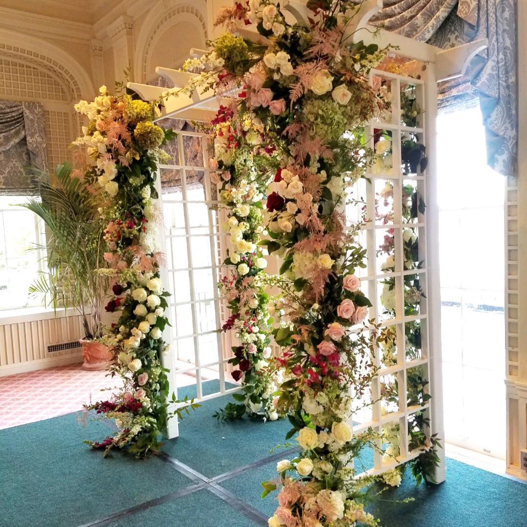 White Wood Pergola