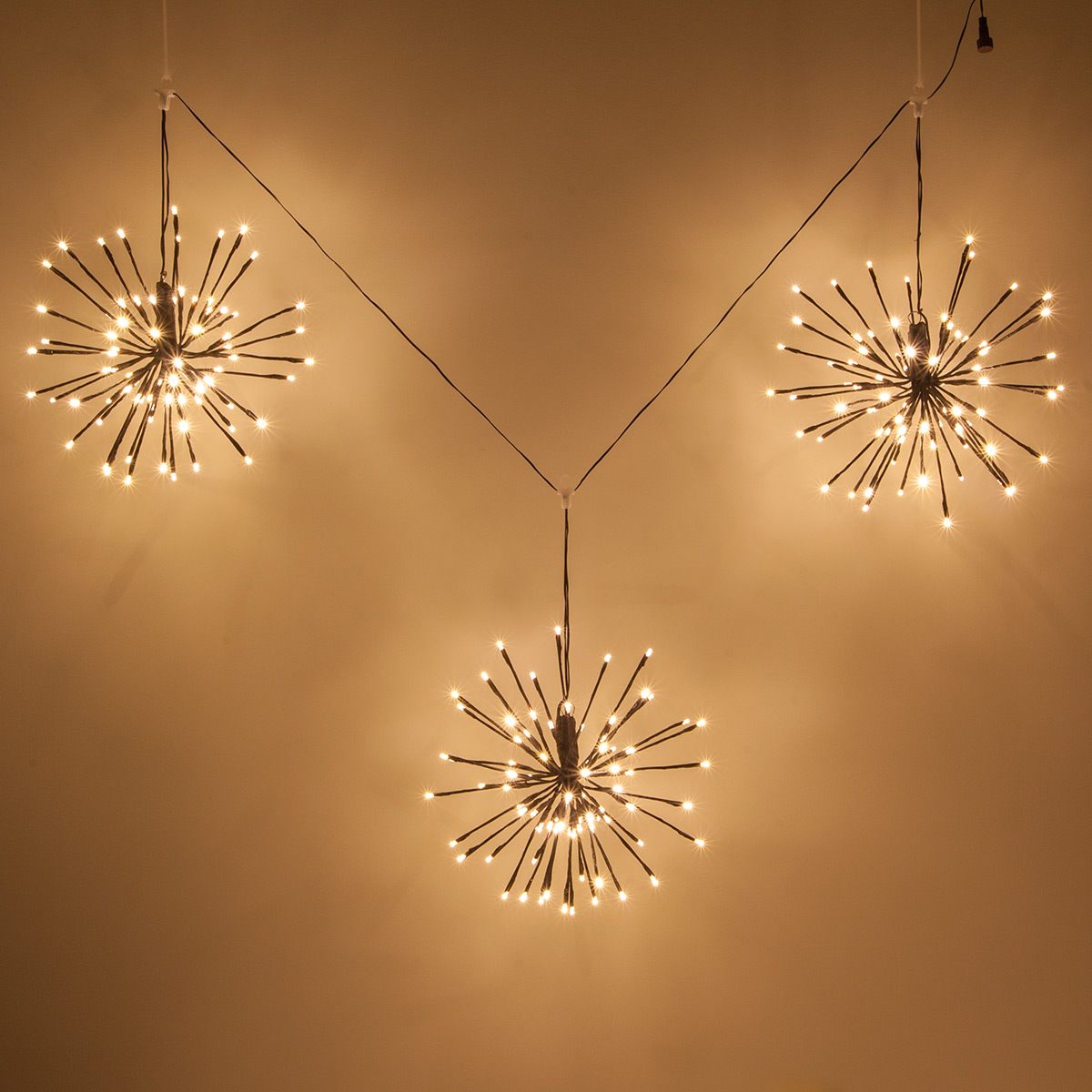 Starburst Brown set of 3 -15”