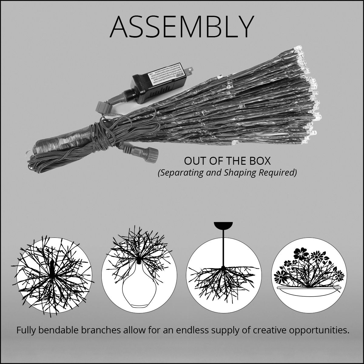 24" LED Starburst Gold