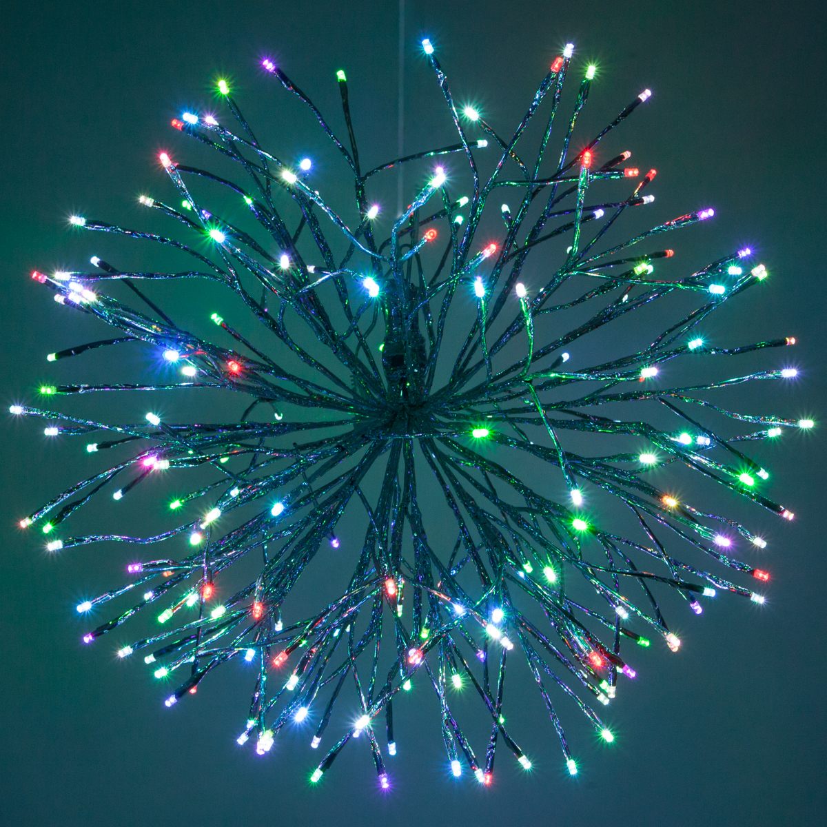 LED Starburst Silver Multicolor
