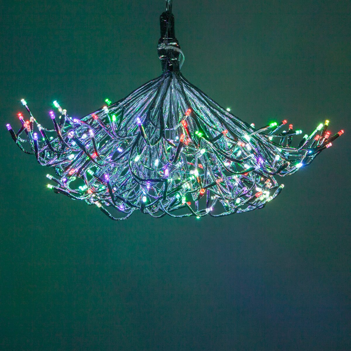 LED Starburst Silver Multicolor
