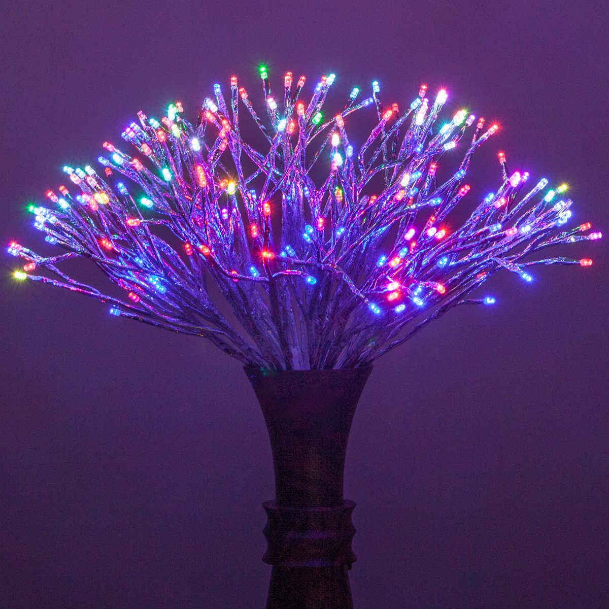 LED Starburst Silver Multicolor